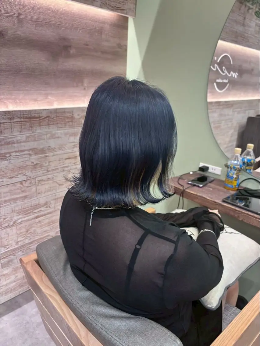 ミディアム カラー ヘアカラー トリートメント 池袋/艶カラー✖️ ☘️DEMURAのヘアスタイル