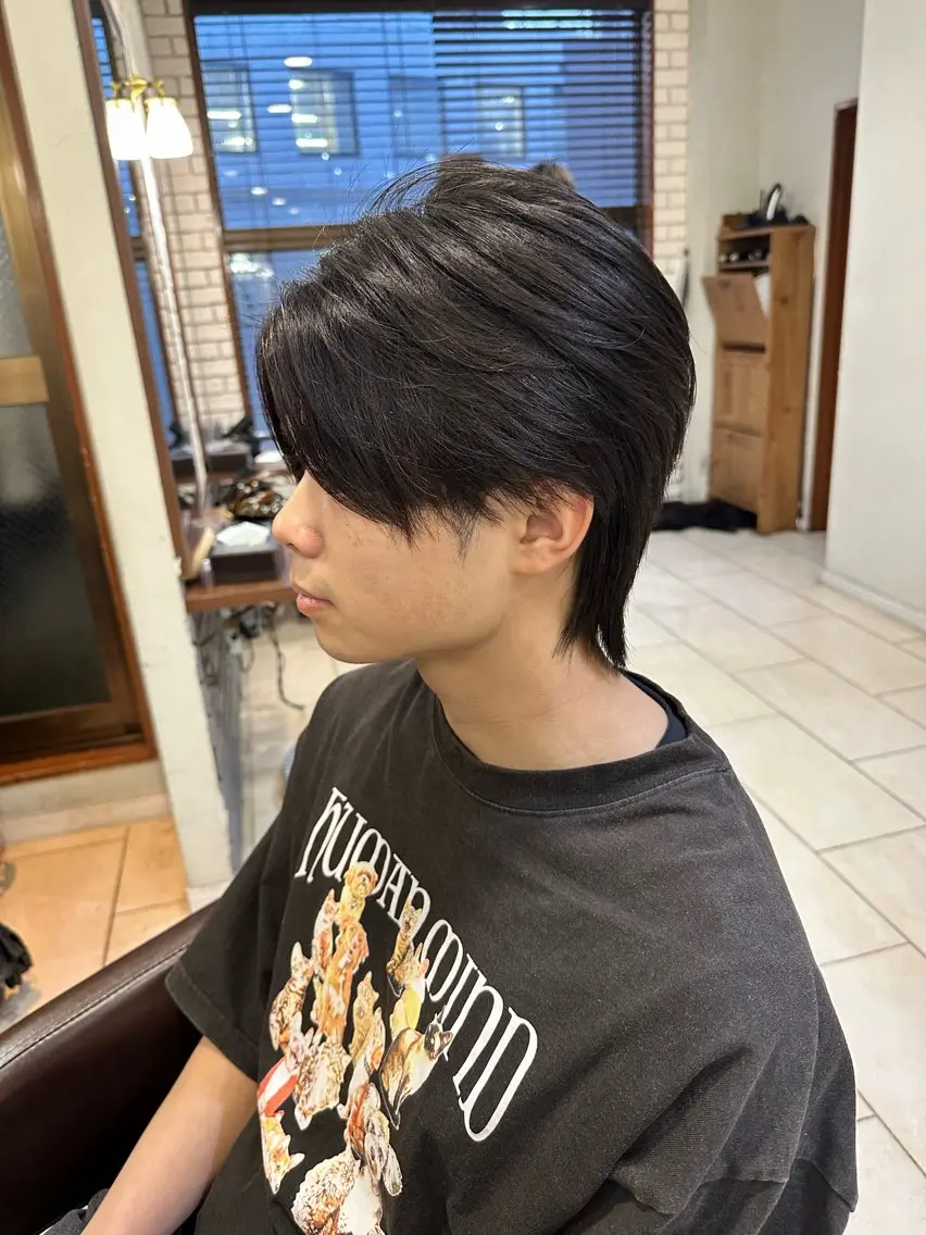 【地毛質感】メンズカット+美髪縮毛矯正の写真