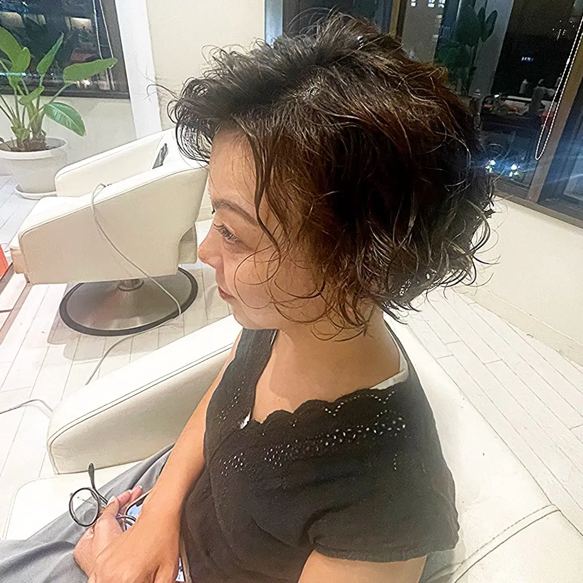 ショート 前さこ 結衣のヘアスタイル