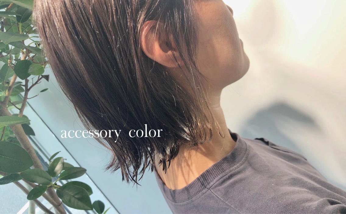 ミディアム 岸川 恭子のヘアスタイル