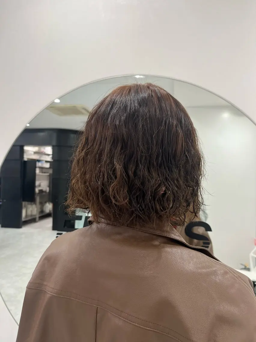 【ボブヘアーの方必見】🌀カット+パーマ🌀/ボブスタイルの雰囲気を変える🌈✨💓🎶の写真