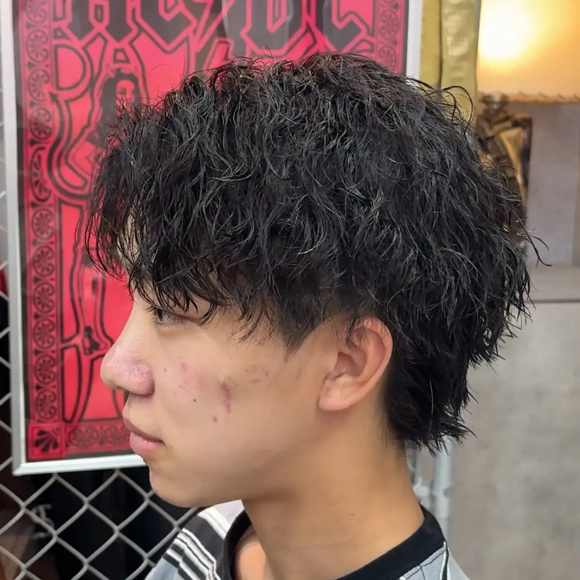 ミディアム パーマ ヘアアレンジ メンズ MENIN メンズ サロン 望月 涼太のヘアスタイル