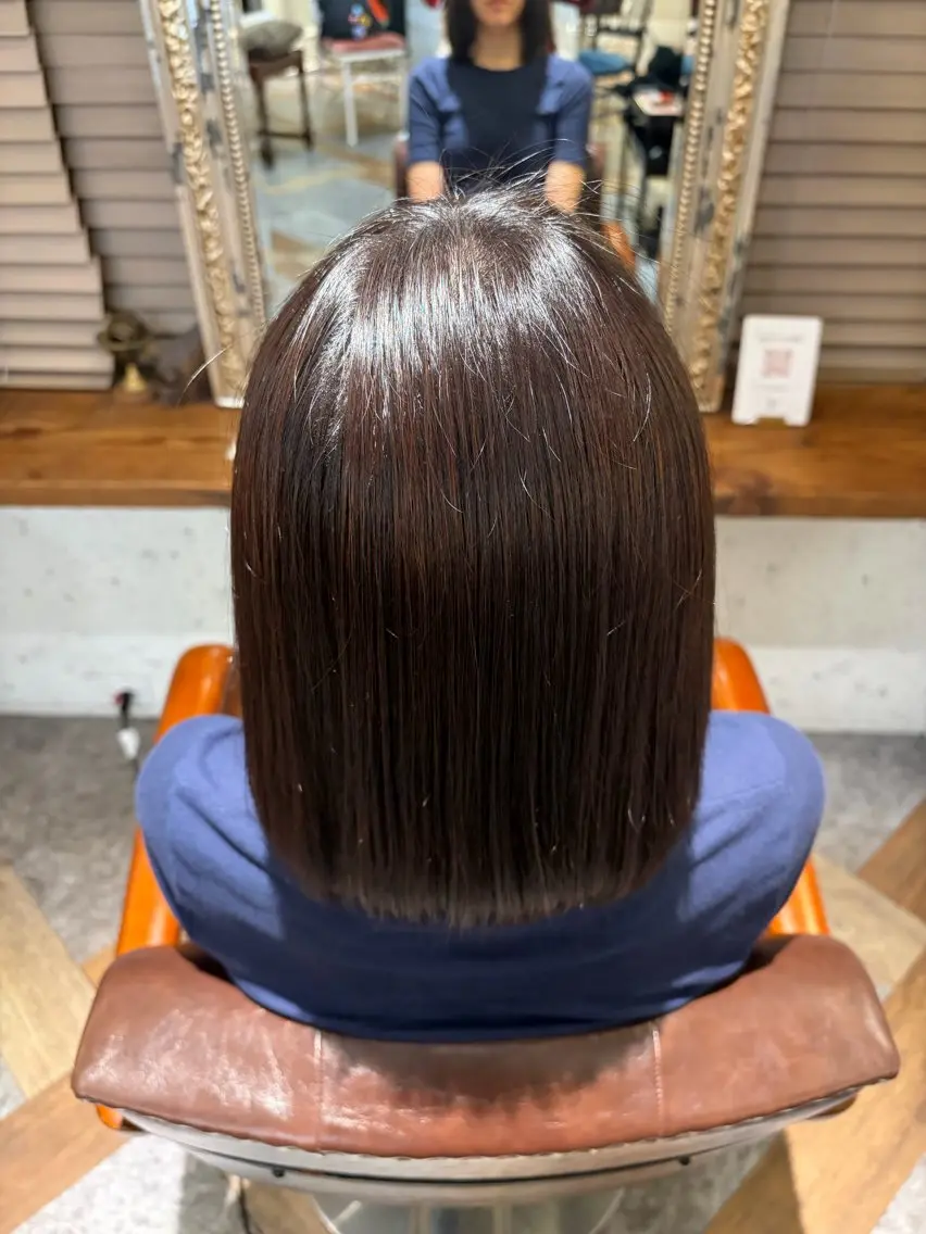 カラー ヘアカラー トリートメント 加部 采音のヘアスタイル