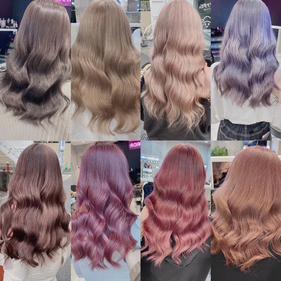 ミディアム カラー パーマ ヘアアレンジ 🪼個性、雰囲気🪼 ⛈オカダ🎧のヘアスタイル