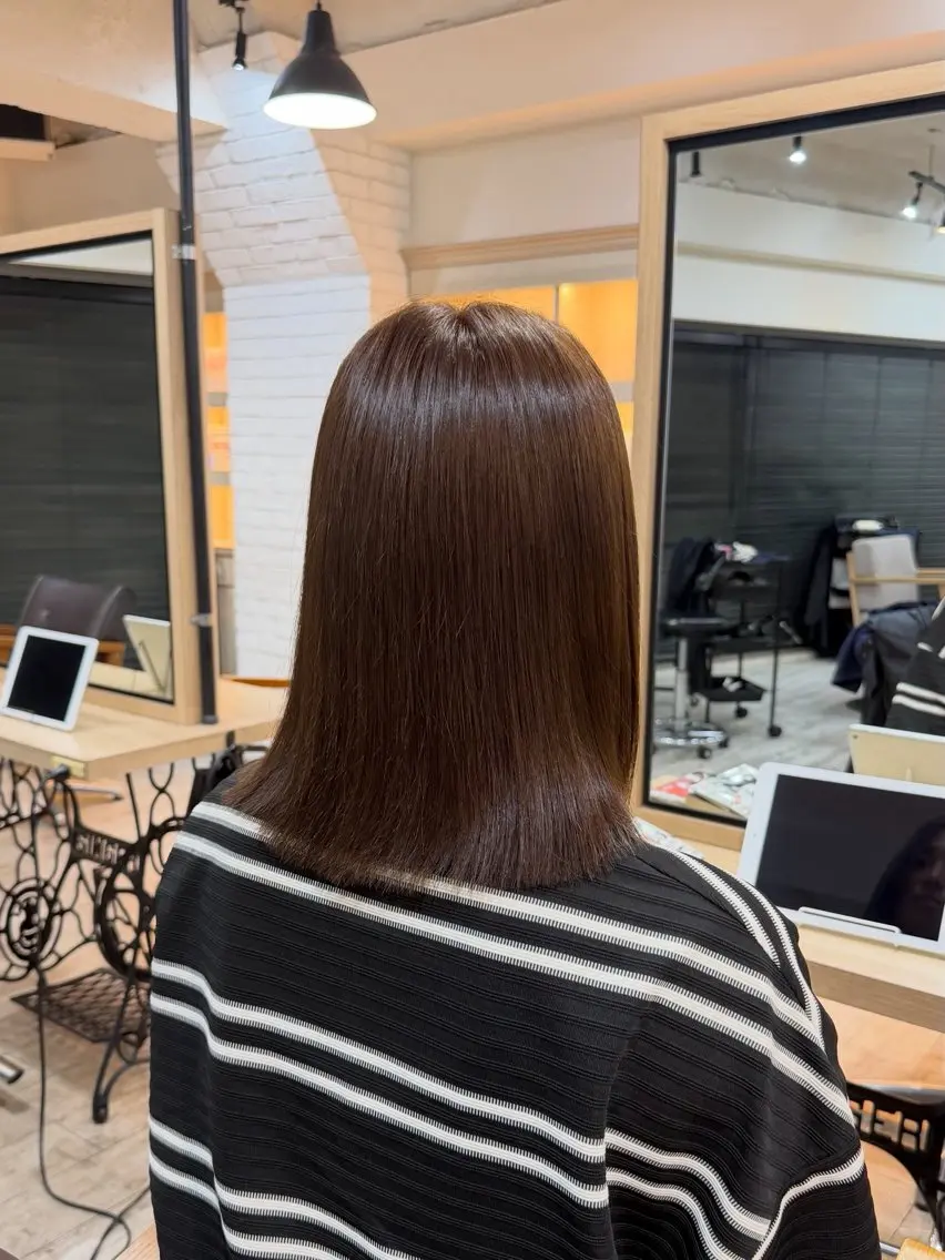 ミディアム カラー ヘアカラー Harue ·͜·のヘアスタイル