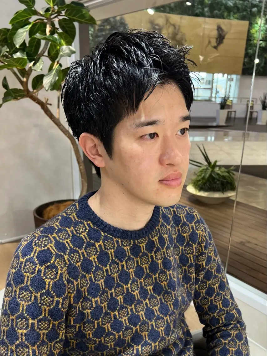 ショート メンズ カット 梅田茶屋町メンズ 専門美容師 山元一平のヘアスタイル