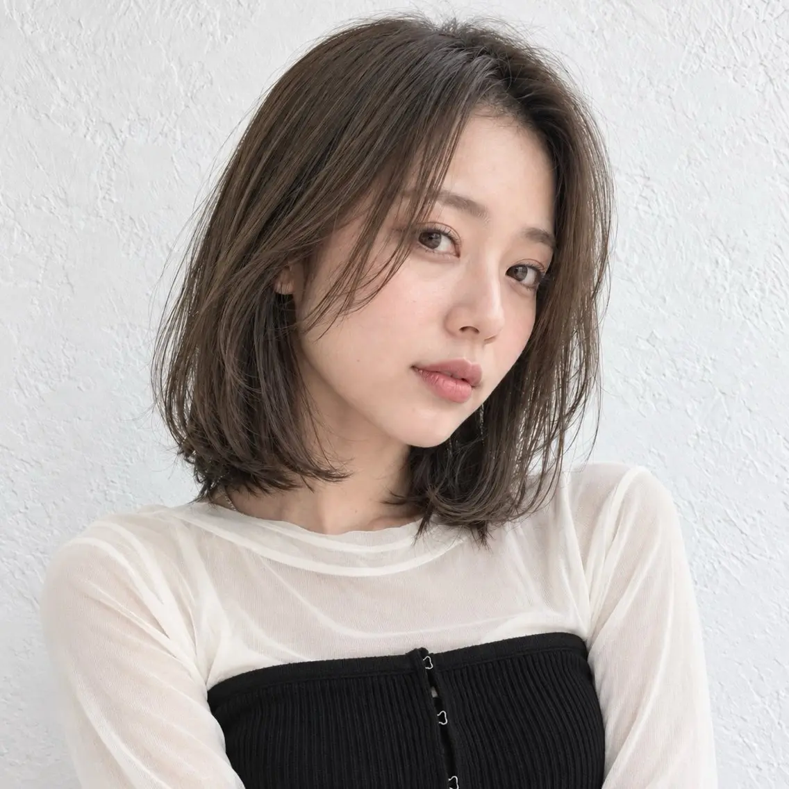 ショート レイヤーカット ローレイヤー カット ヘアカラー トリートメント 銀座/モテ🤍垢抜け レイヤー/あさみのヘアスタイル