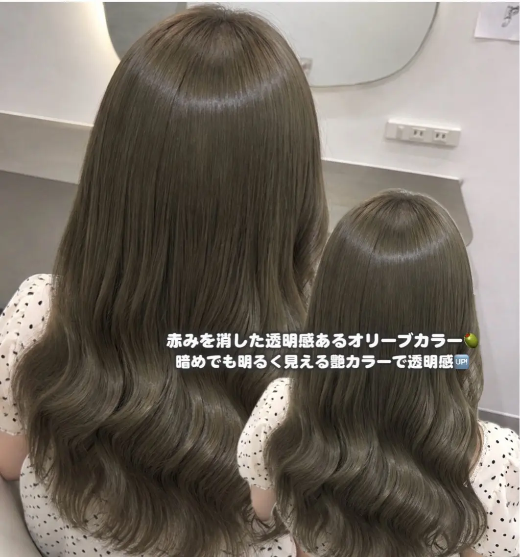 セミロング カラー ヘアカラー トリートメント 韓国/池袋ワンカラー 🩶kaede🩶のヘアスタイル