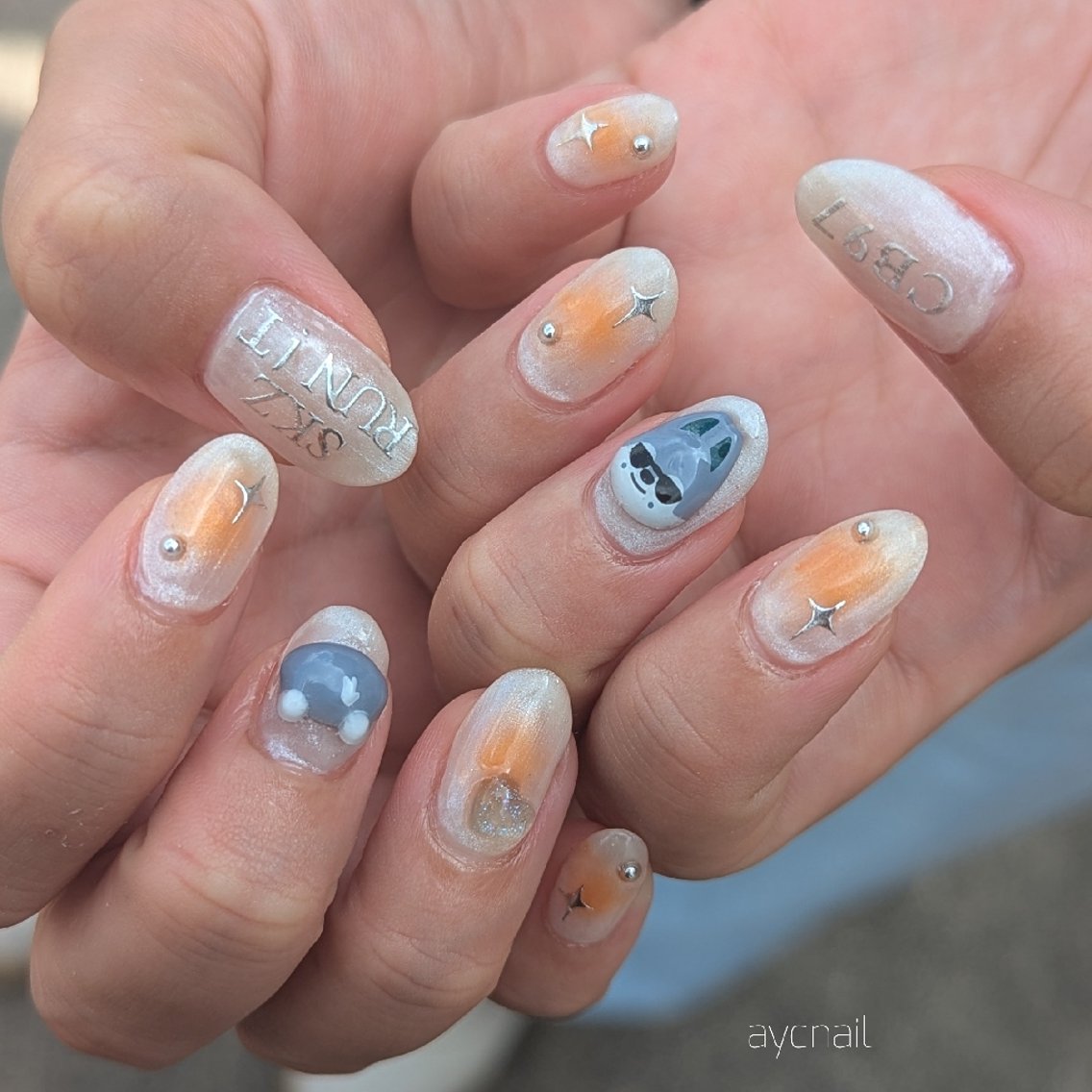 ネイル ハンドネイル 推しネイル | 　aycnailのネイルデザイン