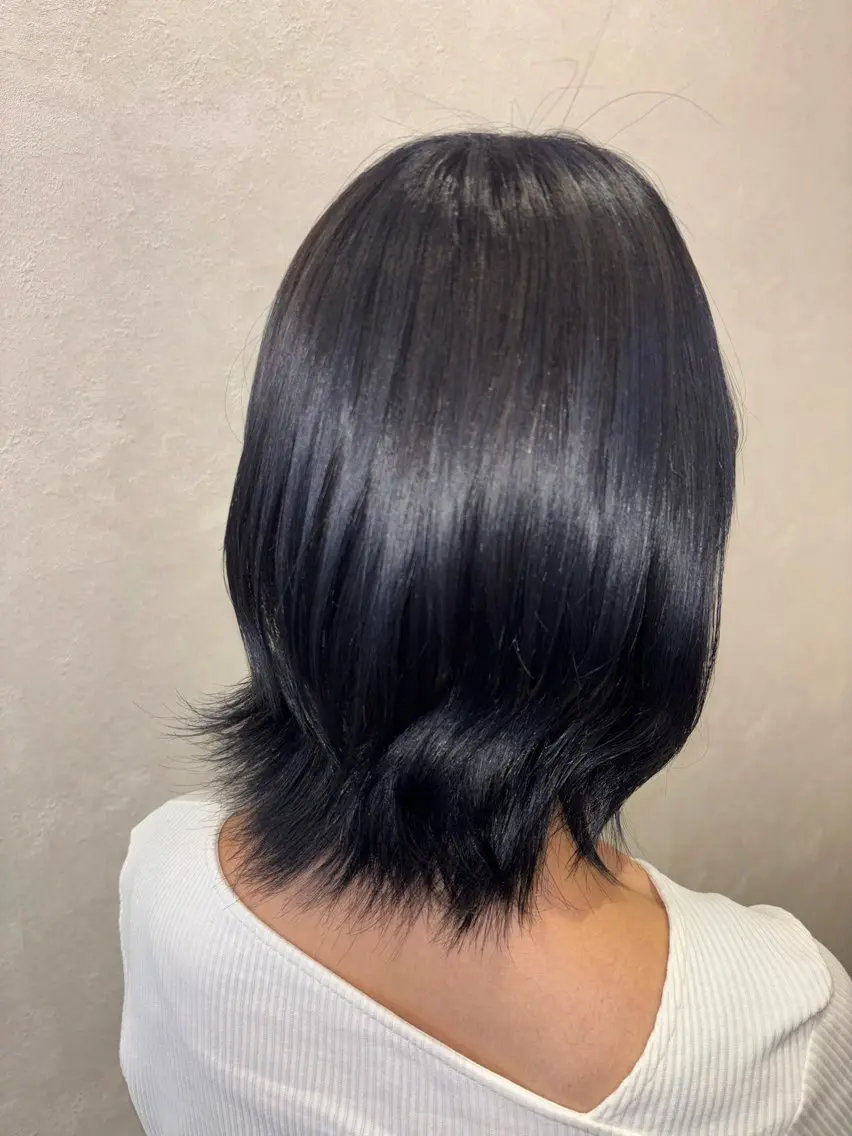 🐳寒色ワンカラーモデル🍈(オーガニックカラー)の写真