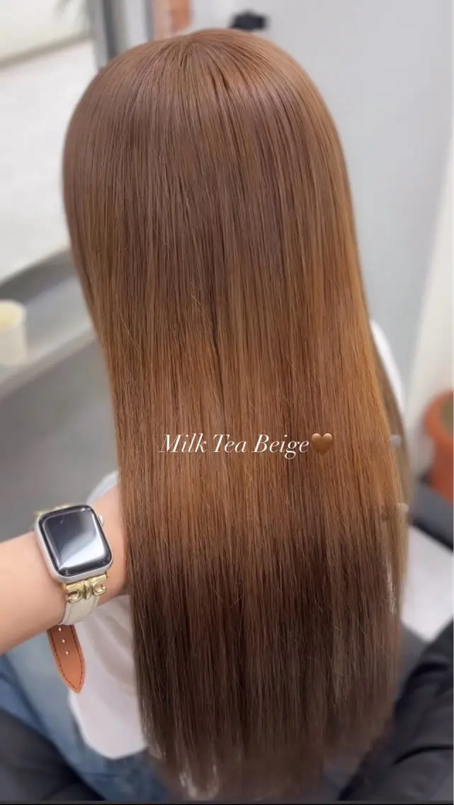 ロング カラー ヘアカラー 韓国レイヤー艶カラー ブリーチ otohaのヘアスタイル