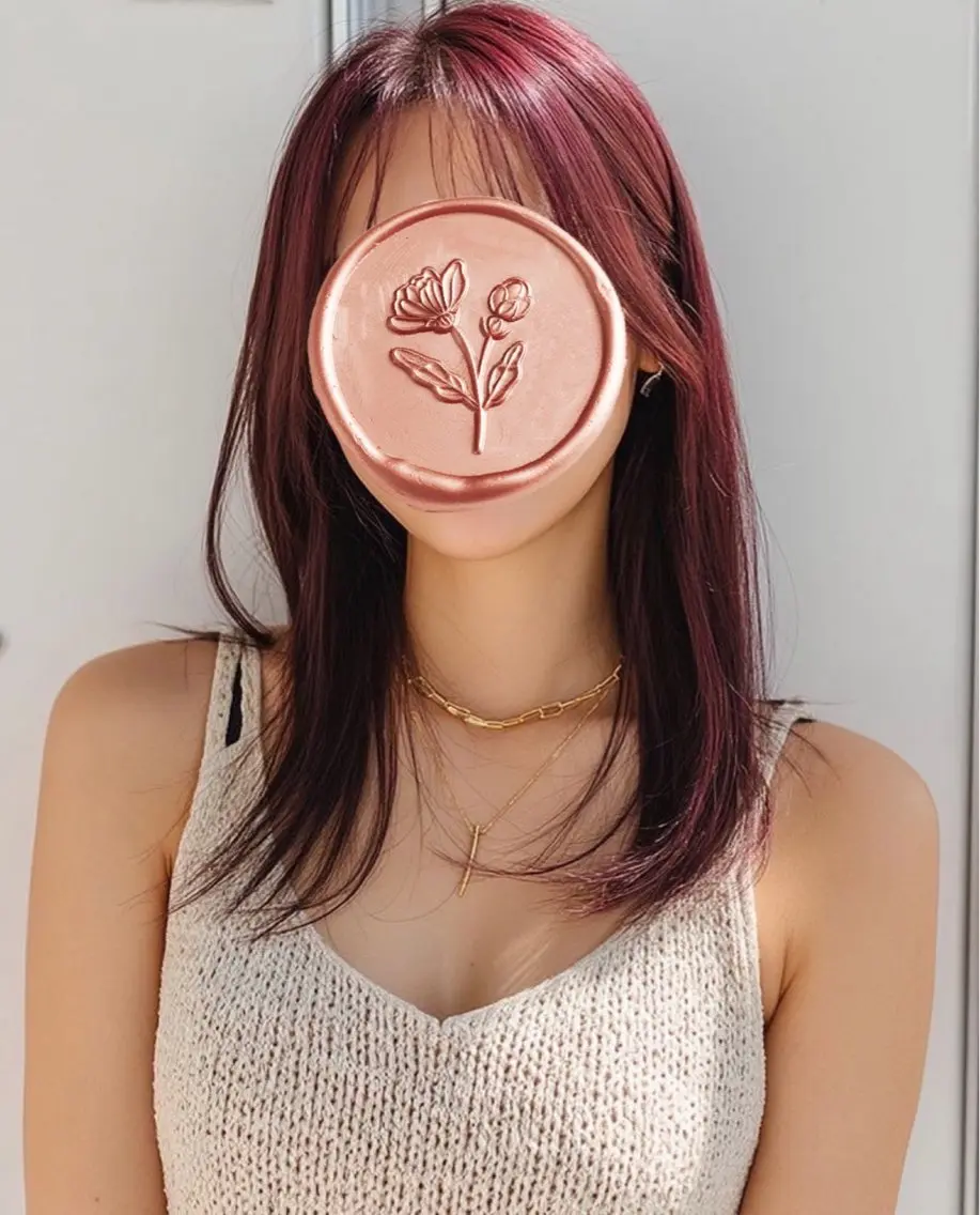 【スタイリスト監修で安心✨️】🎀カット＋全頭ワンカラー＋2STEPトリートメント🎀の写真