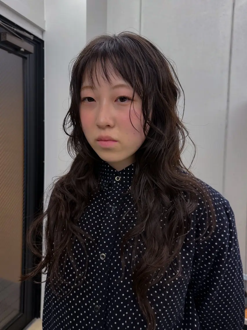ロング カラー カット ヘアカラー 関 京磨のヘアスタイル