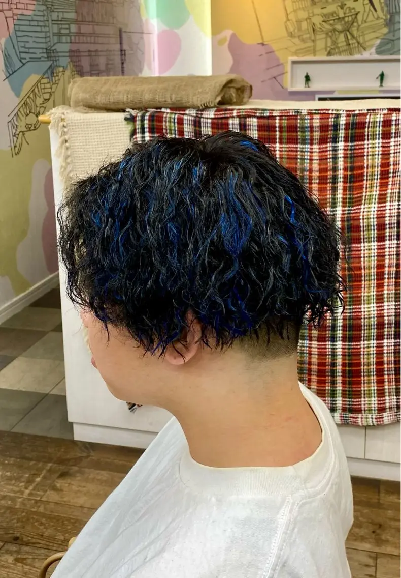 ショート ハイライト メンズ特化サロン ウエダ　ヒロキのヘアスタイル