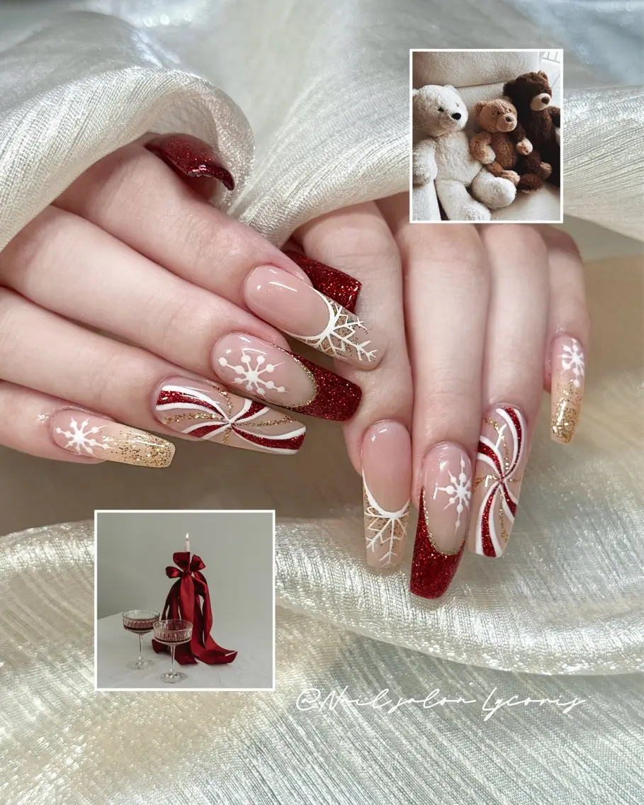 ネイル 長さ出し 持ち込み ハンドネイル Nail salon Lycoris キキのネイルデザイン