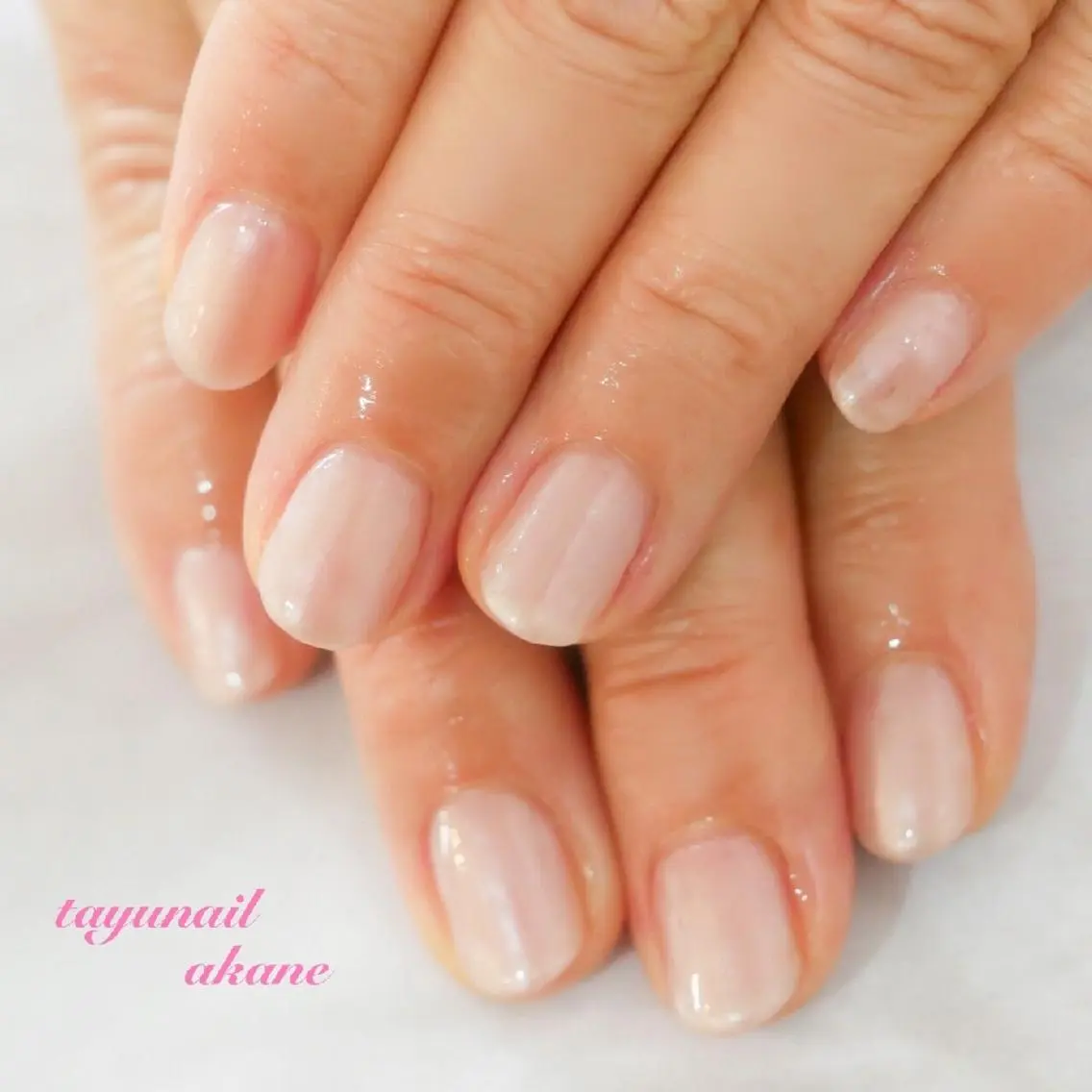 ネイル ブルー ジェルネイル ワンカラーネイル パラジェル ネイルサロン 【たゆnail】のネイルデザイン