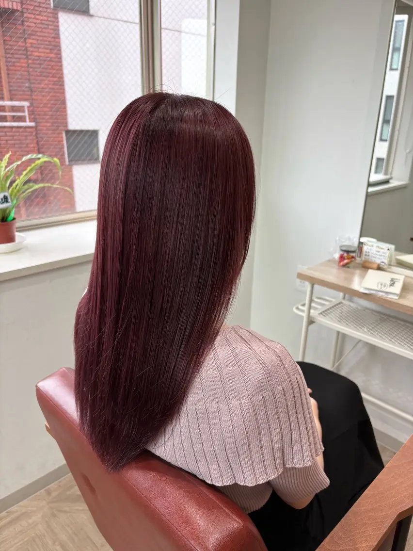 ロング カラー 檜山 知可子のヘアスタイル