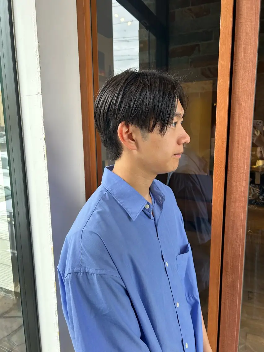 ショート メンズ センターパート 村松 麻菜のヘアスタイル