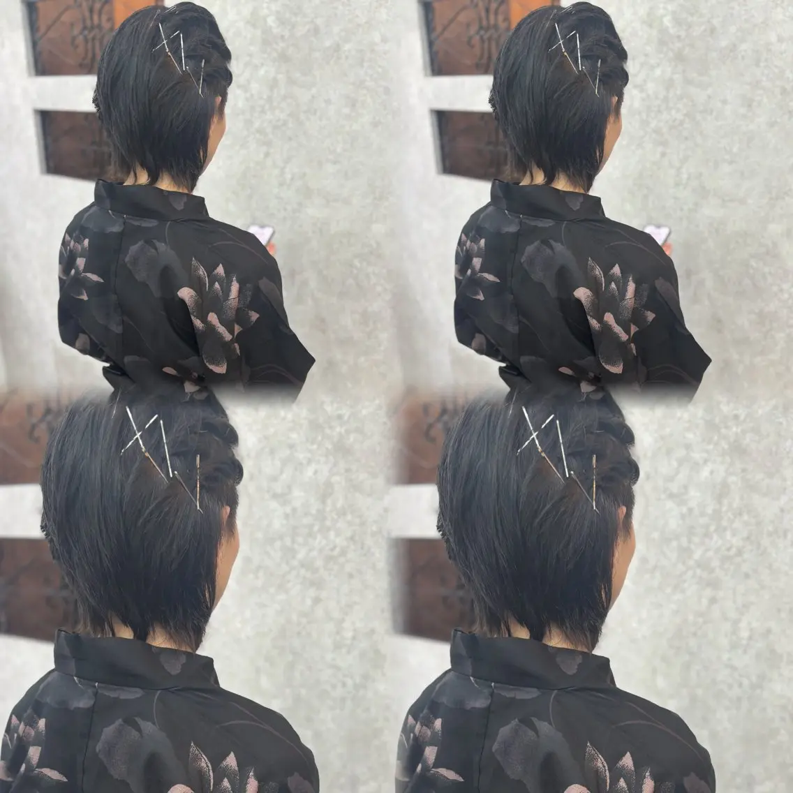 メンズ浴衣着付け+ヘアセットの写真
