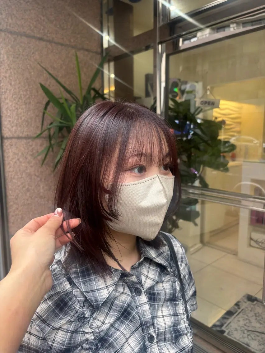 ミディアム カラー ブラウンカラー 顔まわりレイヤー レイヤーカット カット ヘアカラー ヘッドスパ 田野倉NEXT店 美髪ニストのヘアスタイル