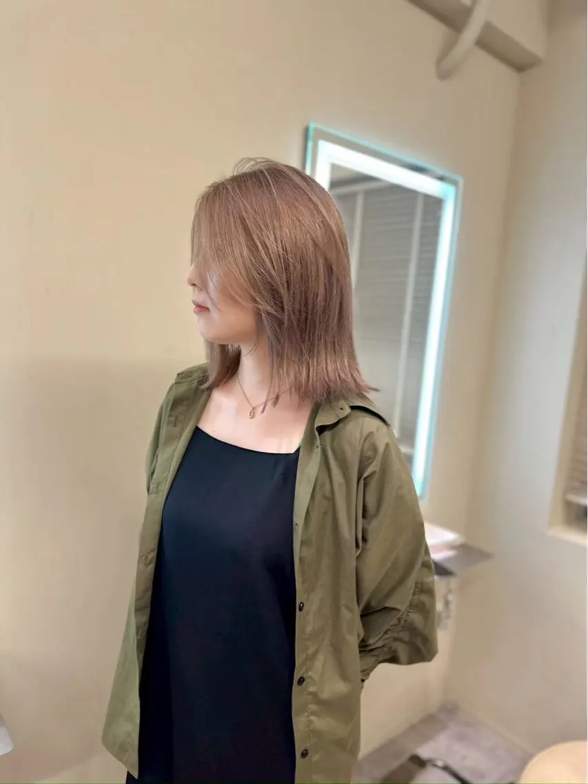 ミディアム カラー ヘアアレンジ ブリーチ ケアブリーチ 透明感カラー ダブルカラー ハイトーンカラー ヘアカラー ✨️透明感カラー✨️ kaiseiのヘアスタイル
