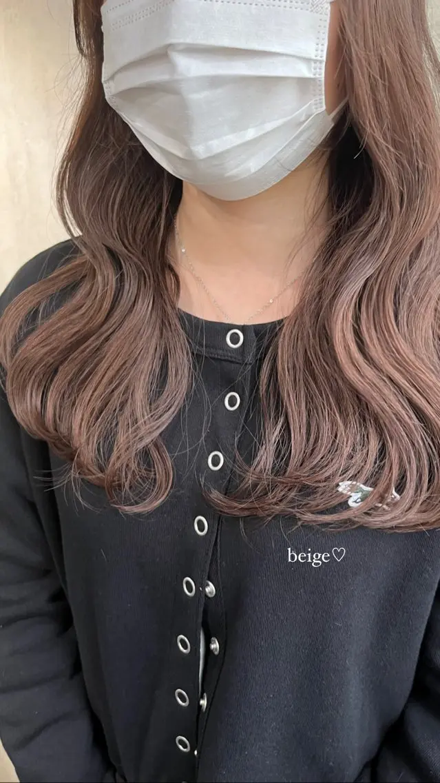ロング 光本 杏のヘアスタイル