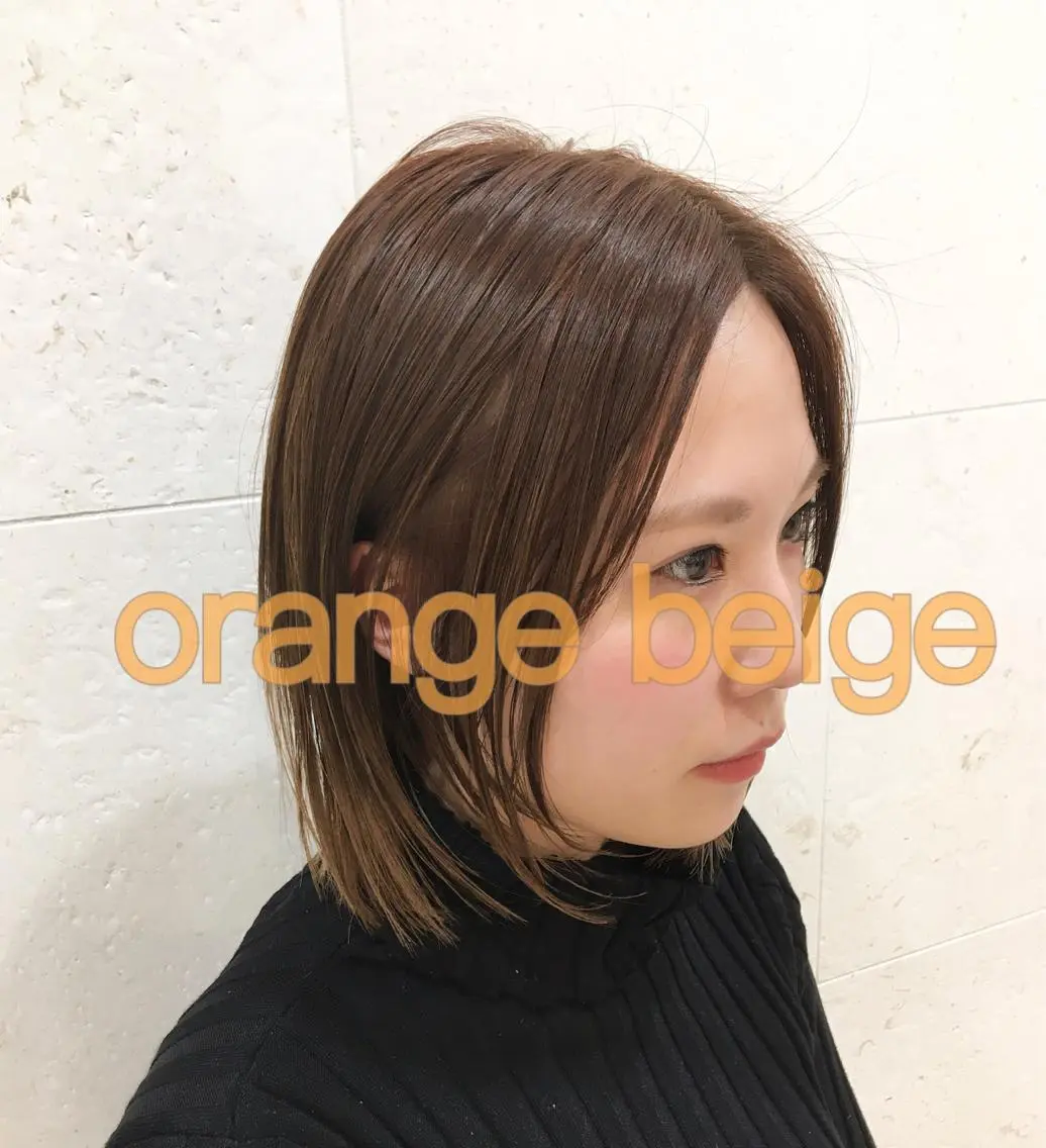 ショート カラー ベージュカラー オレンジ オレンジベージュ ピンクカラー 斉藤 貴也のヘアスタイル