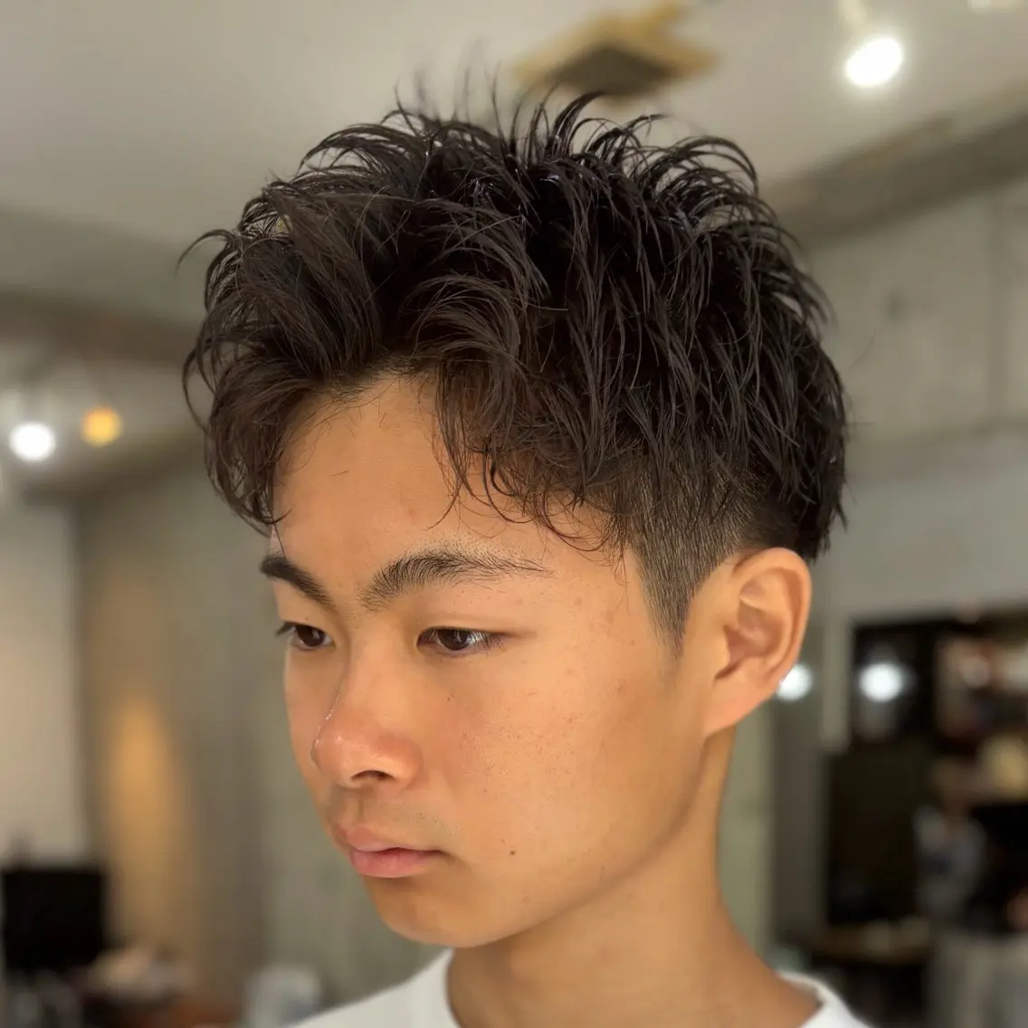 ショート メンズ 刈り上げ カット メンズ/扱いやすい髪 /毛流れ/大城聖瑠のヘアスタイル