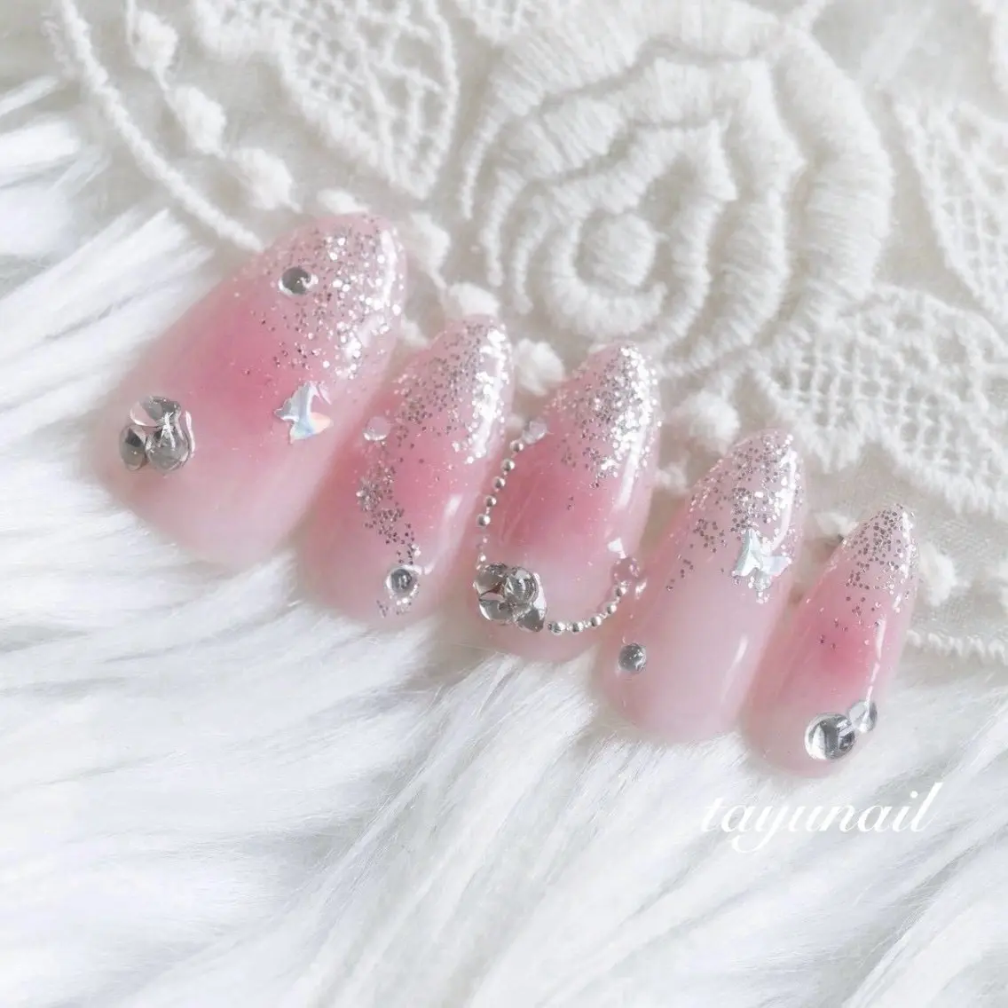 ネイル アートネイル ジェルネイル パラジェル ネイルサロン 【たゆnail】小中のネイルデザイン