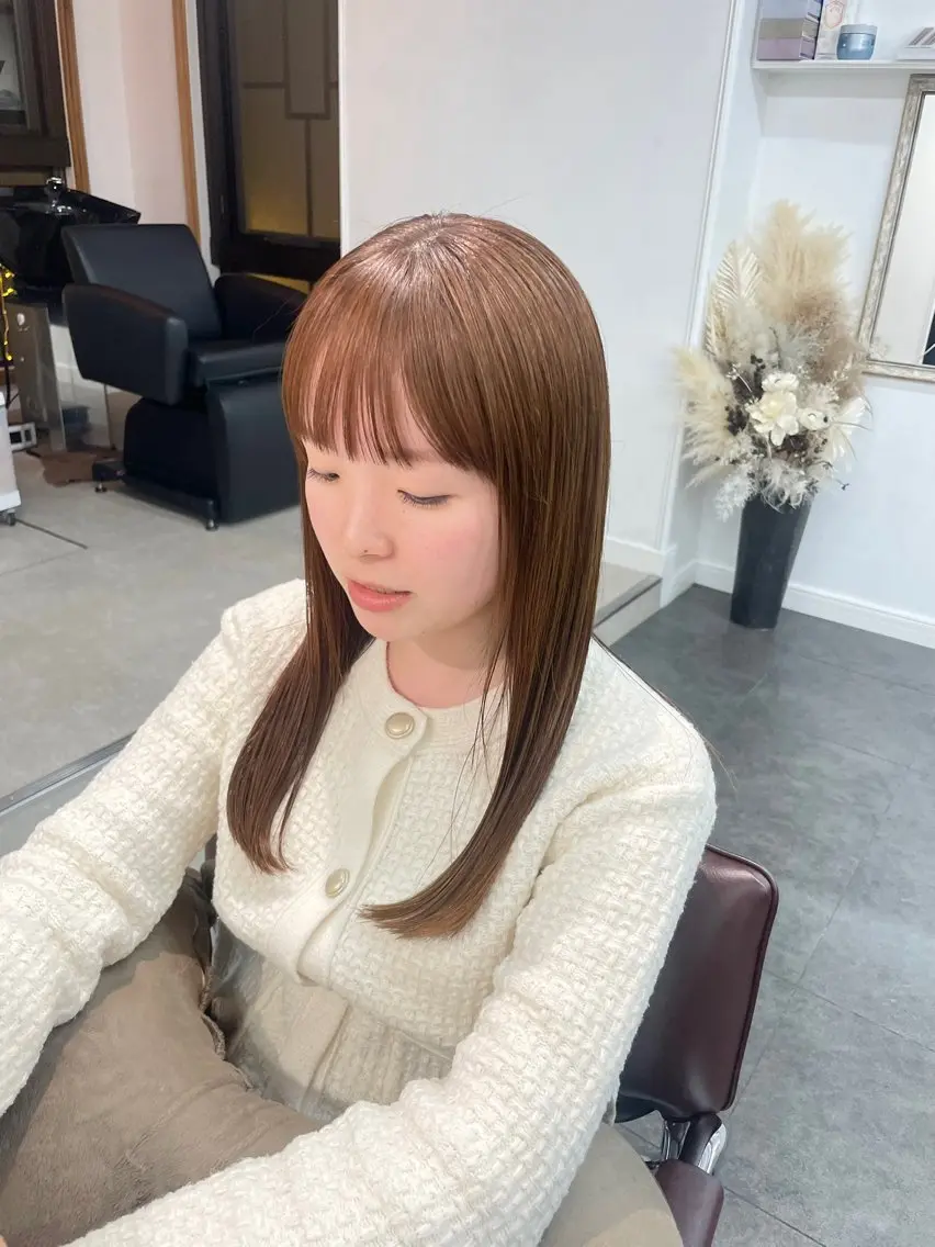 ロング カラー カット ヘアカラー 野町好花 レイヤー/髪質改善のヘアスタイル
