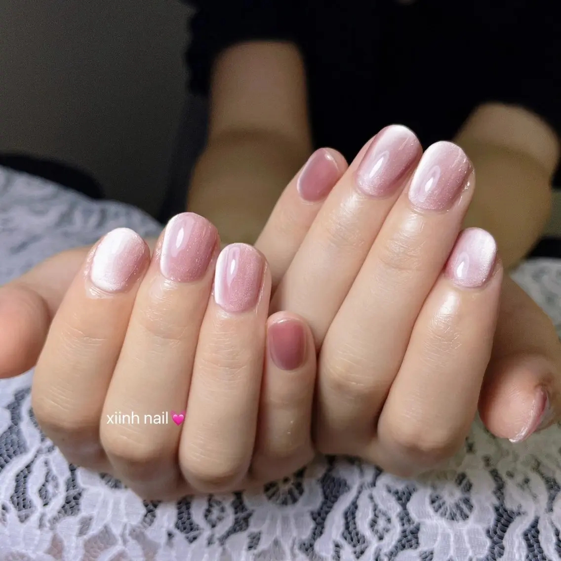 ネイル チークネイル 桜ネイル フットネイル フレンチネイル ジェルネイル ハンドネイル XIINH NAIL SALONのネイルデザイン