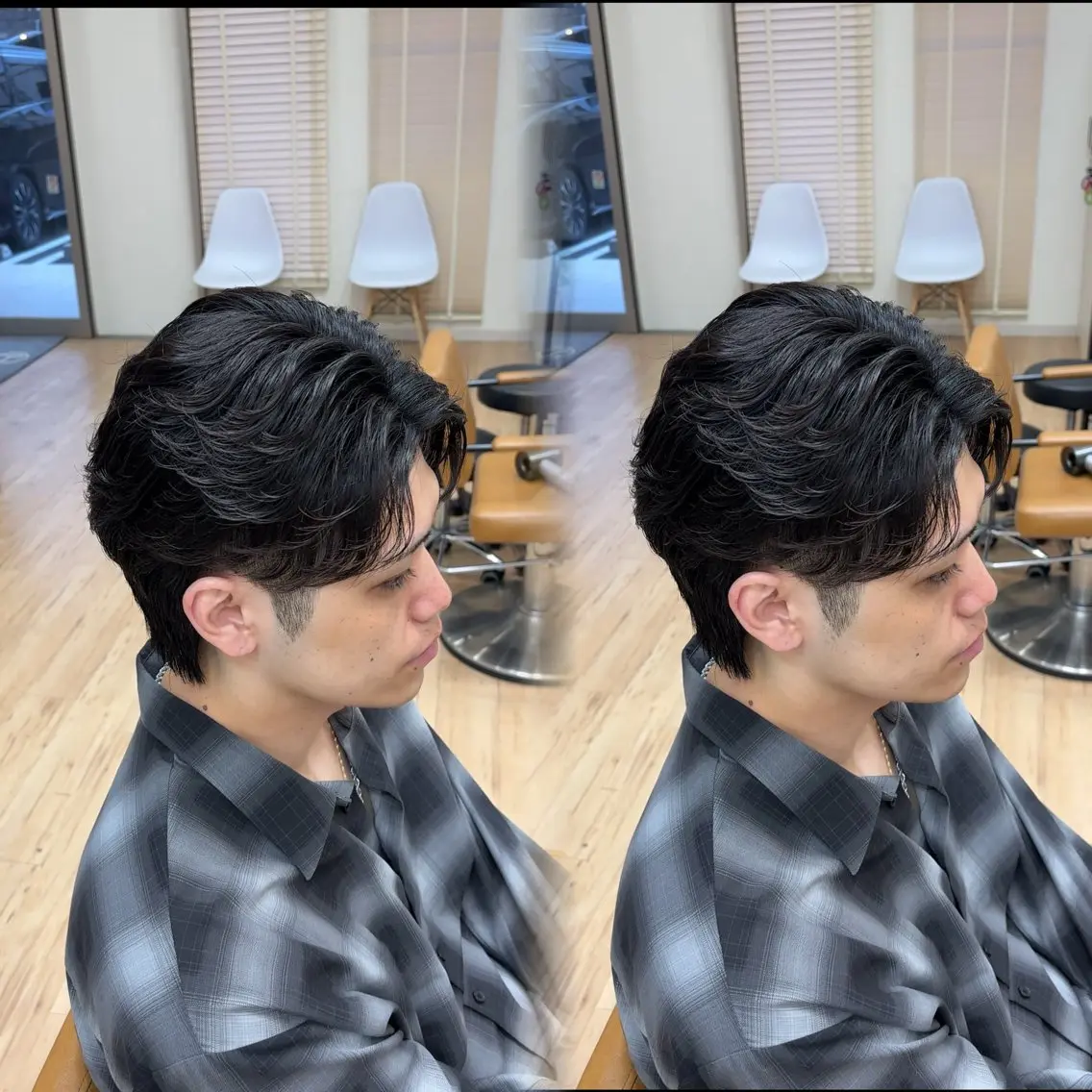 メンズ フェザーパーマ メンズパーマ カット パーマ 葉南 /LIANのヘアスタイル