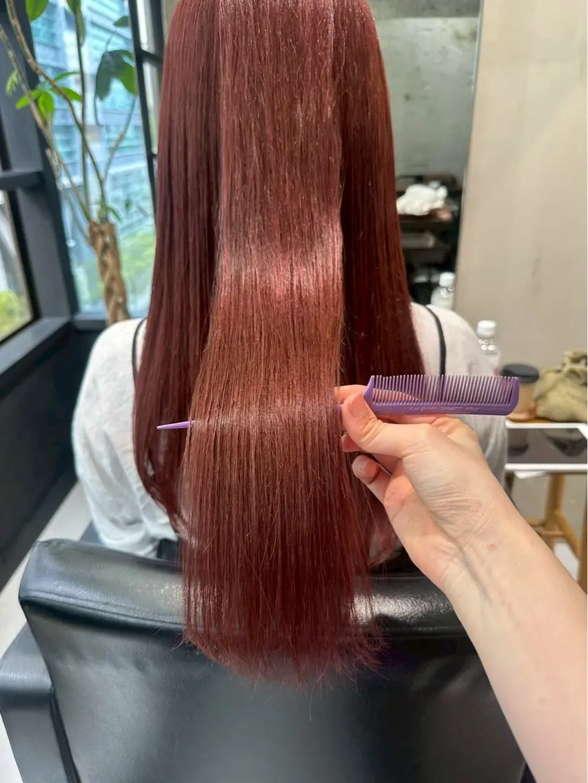ロング カット ヘアカラー トリートメント レイヤーカット ✨️奥田良太✨️のヘアスタイル