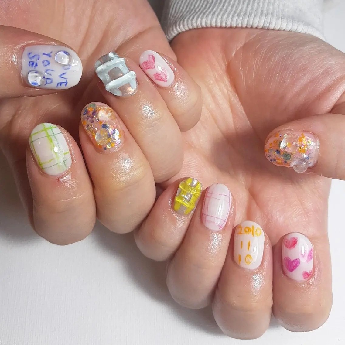 ネイル ジェルネイル 持ち込み ショートネイル ハンドネイル owlnail /持込みデザイン専門のネイルデザイン
