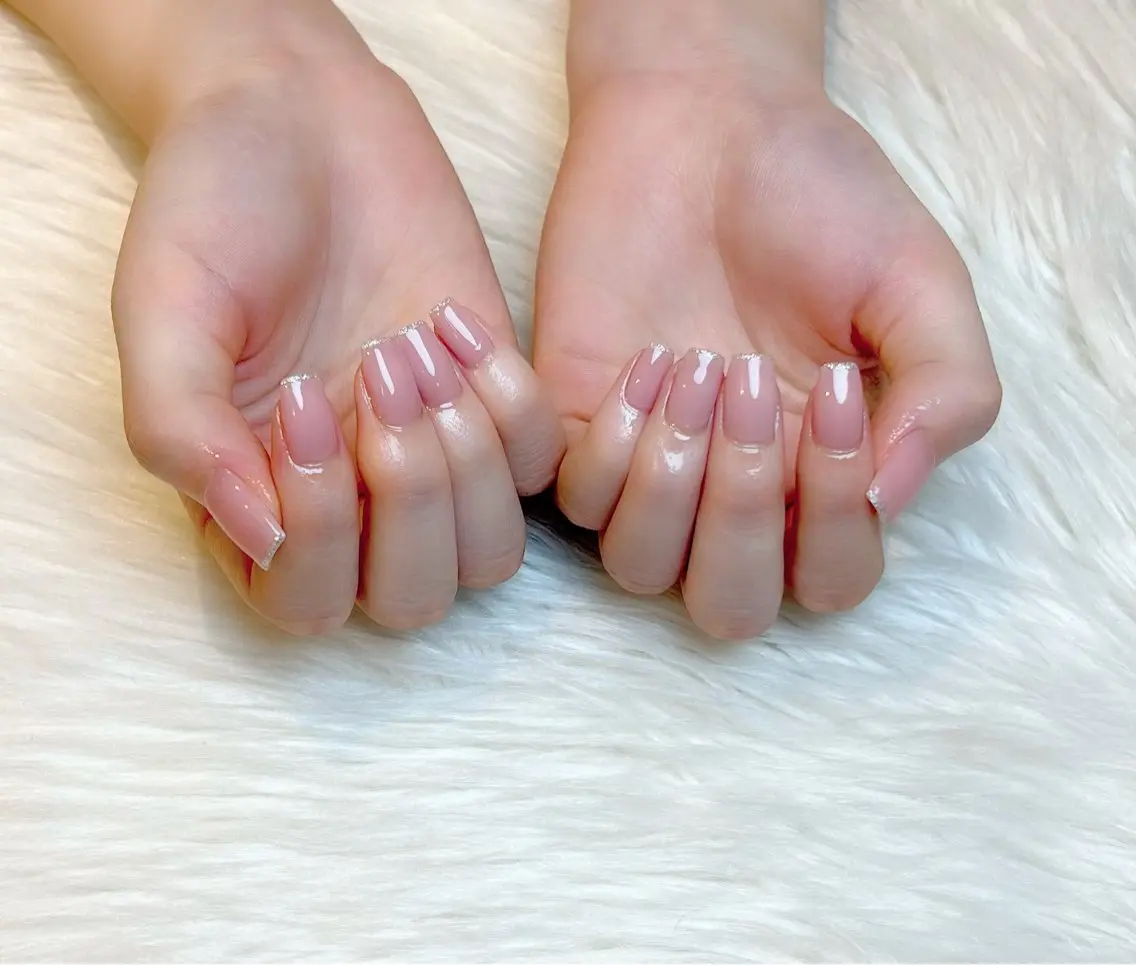 ネイル ラメ(グリッター) ワンカラーネイル ハンドネイル Lino+ ネイル&よもぎ蒸しのネイルデザイン