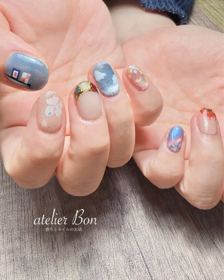 ネイル ハンドネイル ハンドケア atelierBon 🌿REIのネイルデザイン
