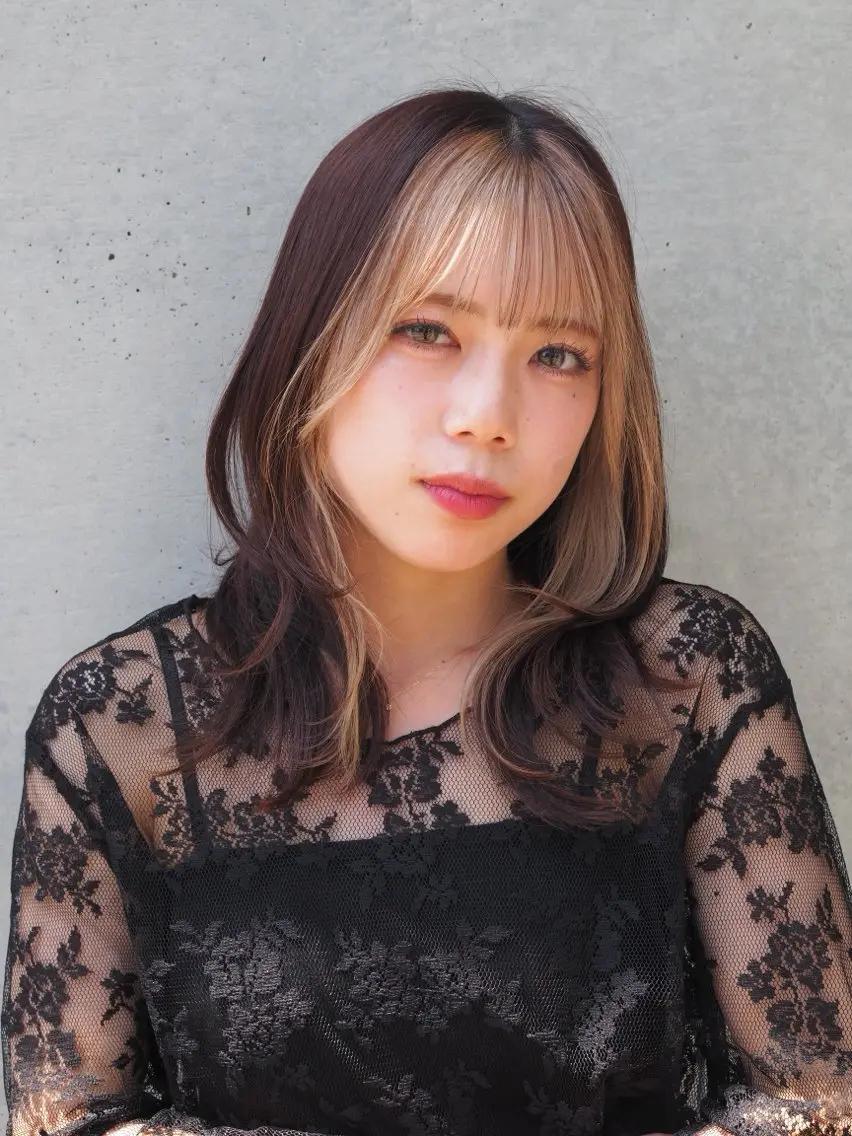 ミディアム ハッシュカット ヘアカラー トリートメント ショートとレイヤーが 好きな人|三浦翔のヘアスタイル