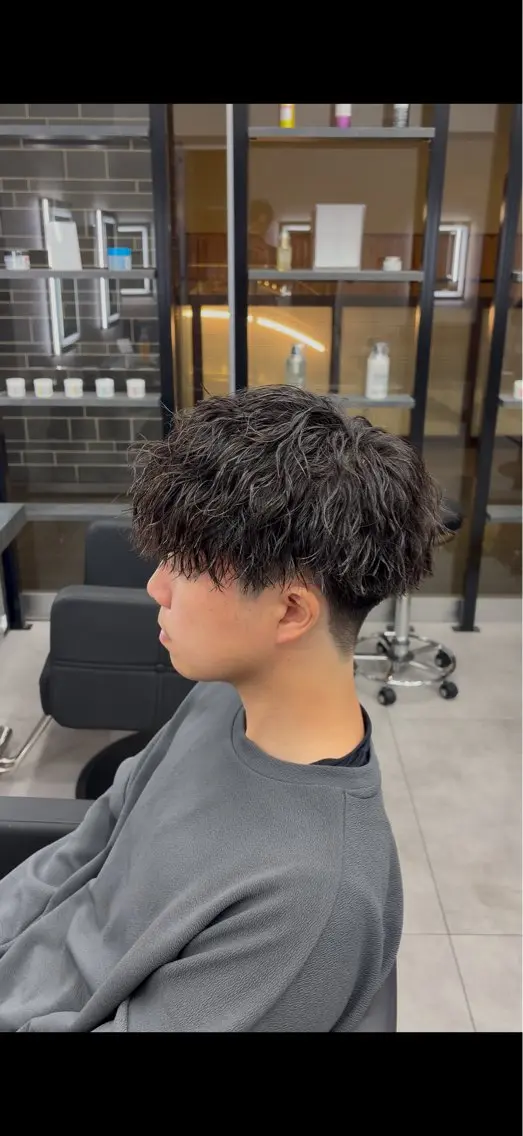 ミディアム カット パーマ 【札幌メンズ特化】 🔥RIKU🔥のヘアスタイル