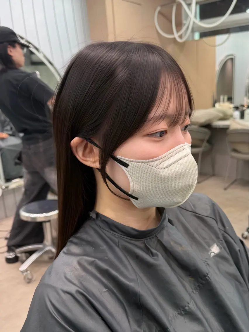ロング ヘアアレンジ アッシュ ボブ くびれヘア 顔まわりレイヤー 顔周りカット カット トリートメント ヘアセット 大宮縮毛矯正🩵 レイヤー 佐藤和のヘアスタイル