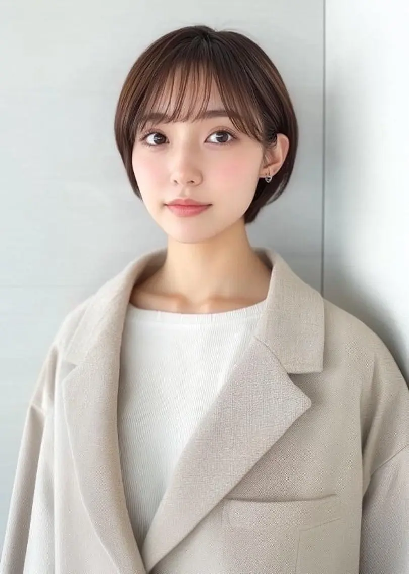 ショート 韓国風/髪質改善/ ナガヤアキラのヘアスタイル