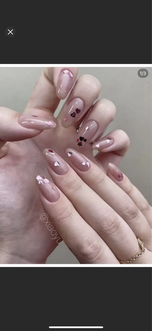 セミロング めぐみのネイルサロン スタッフ練習のネイルデザイン