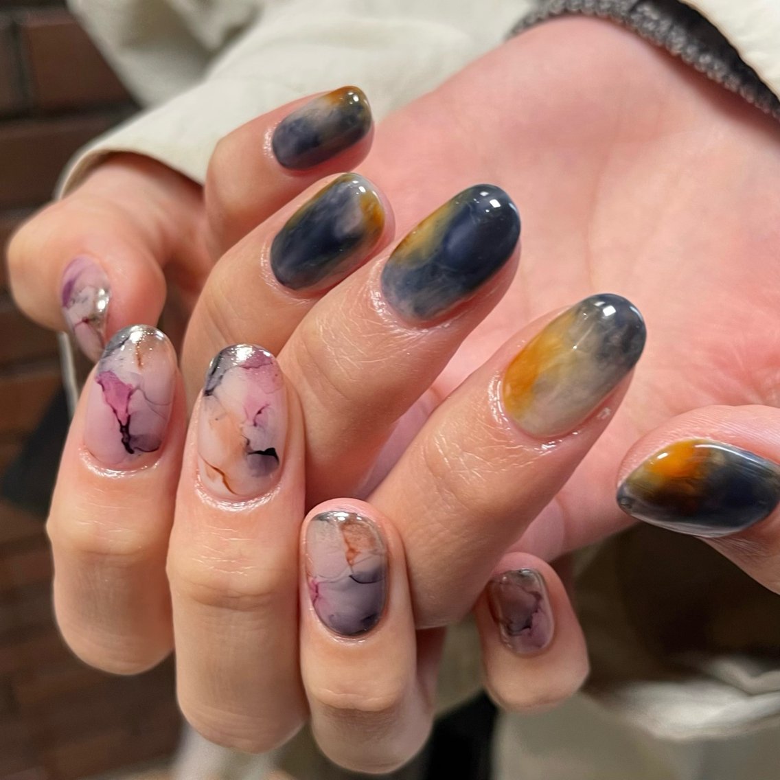 ネイル アートネイル ハンドネイル ˖ ࣪⊹ 結音‧⁺ ⊹.のネイルデザイン