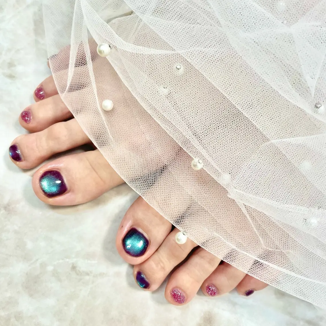 ネイル フラッシュネイル マグネットネイル K NAILのネイルデザイン