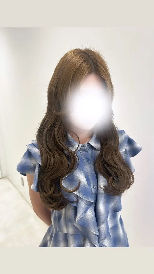 ロング ヘアセット ハイトーン🌟/ 暖色カラー/あこ🎀のヘアスタイル