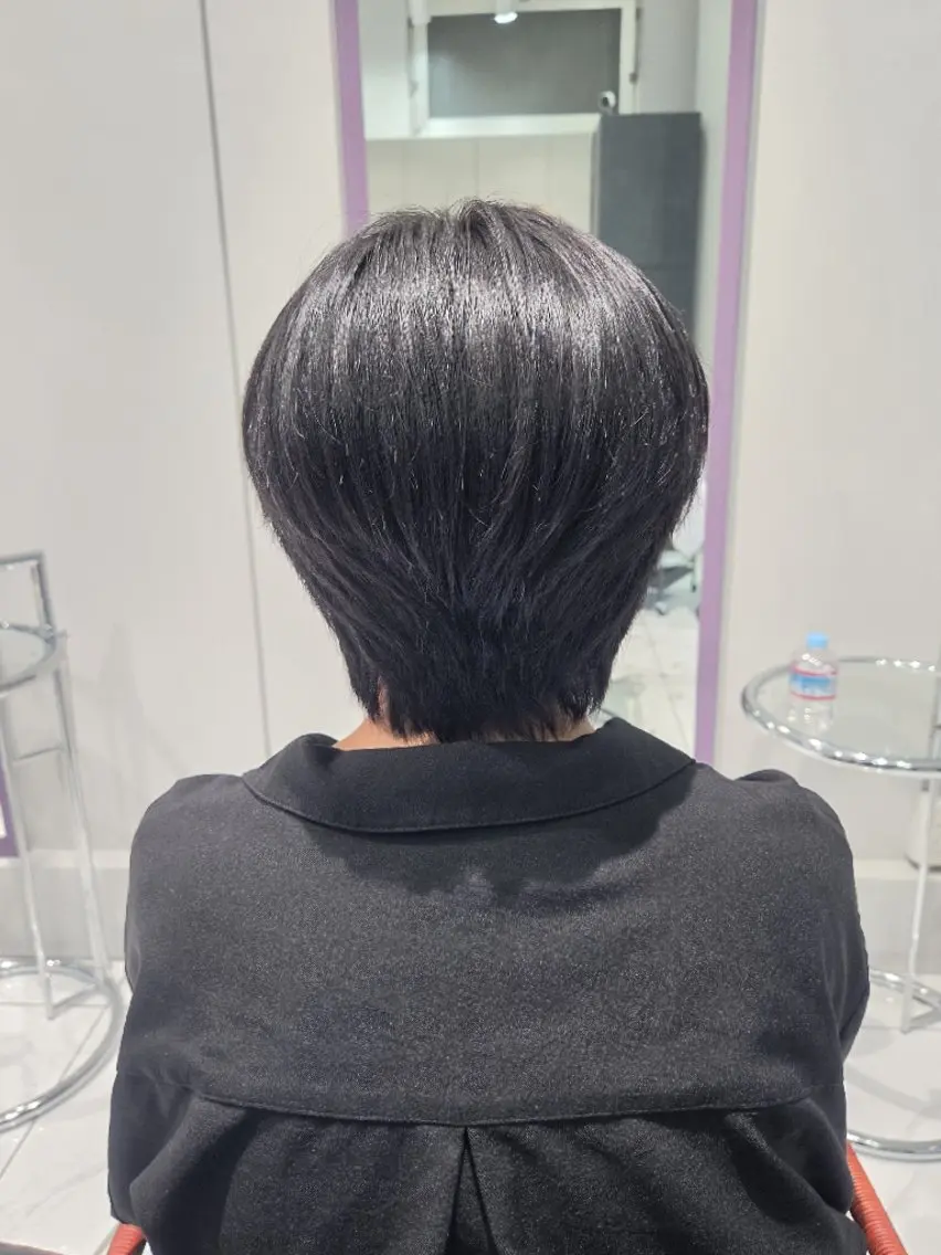 ショート ショートヘア カット ヘアカラー アズ🫧ダメージレス カラー💫/マツエクのヘアスタイル