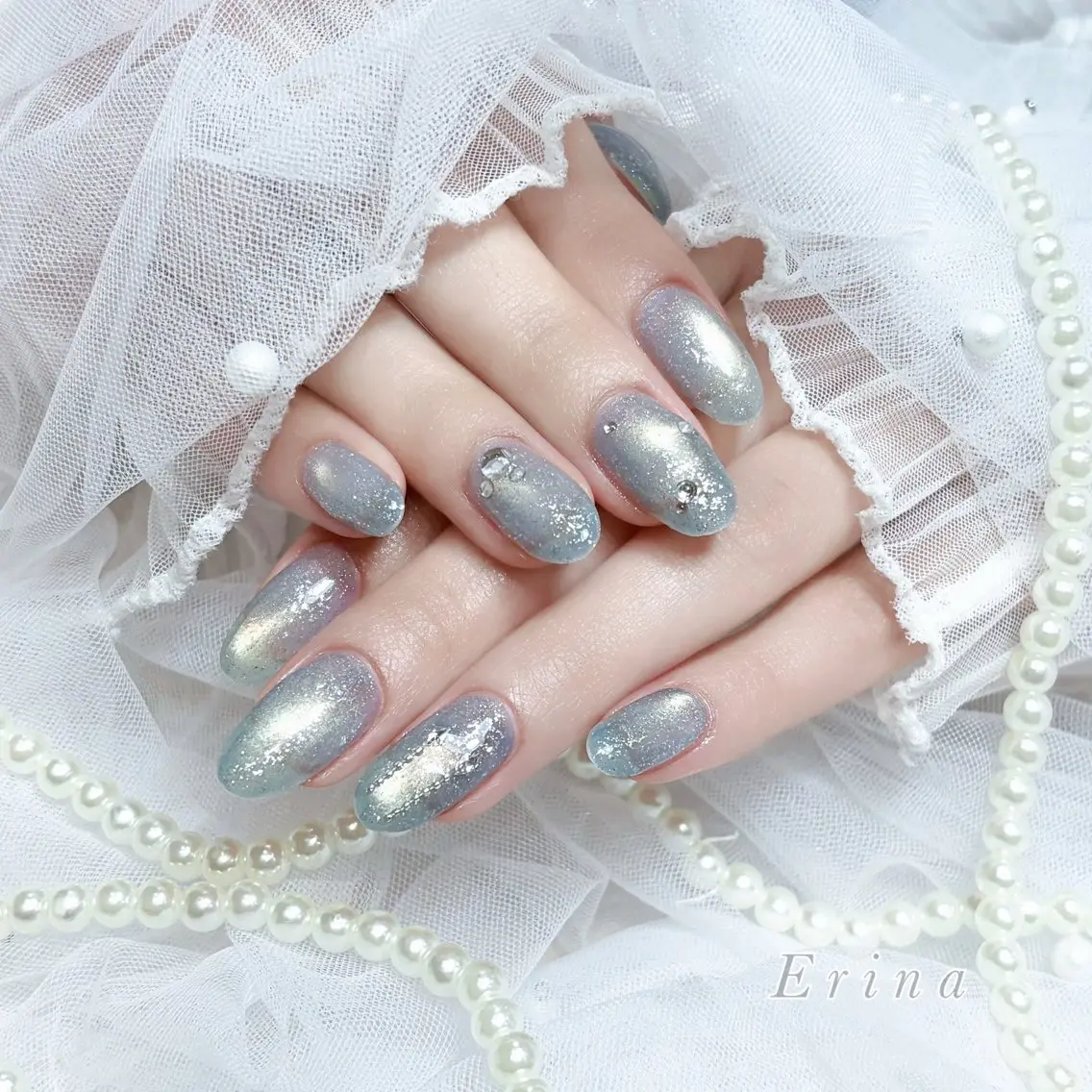 ネイル Erina🐱 フィルイン💅パラのネイルデザイン