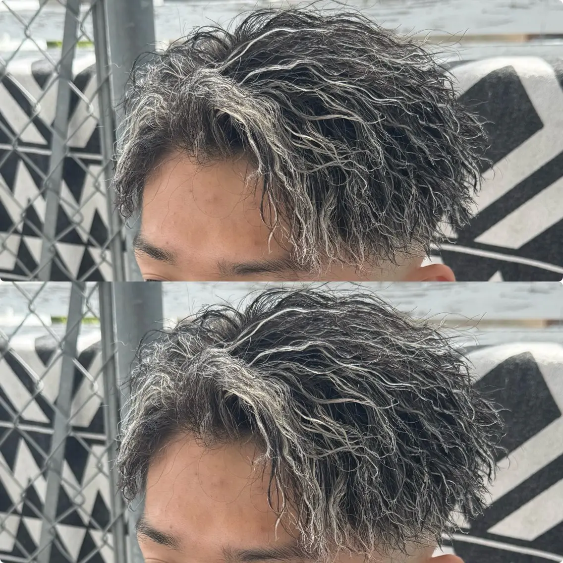ショート カラー パーマ メンズ カット ヘアカラー パーマ メンズ特化サロン ユウヘイのヘアスタイル