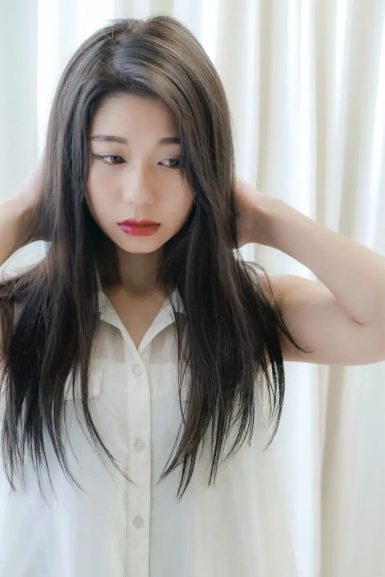 ロング 乾かすだけでまとまる 橋元リョウイチのヘアスタイル