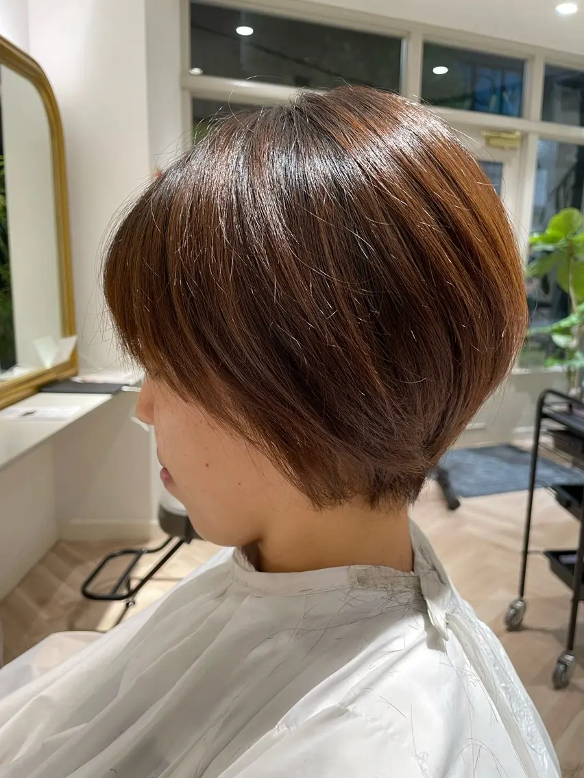 ショート 顔周りカット レイヤーカット 廣﨑 恭介のヘアスタイル