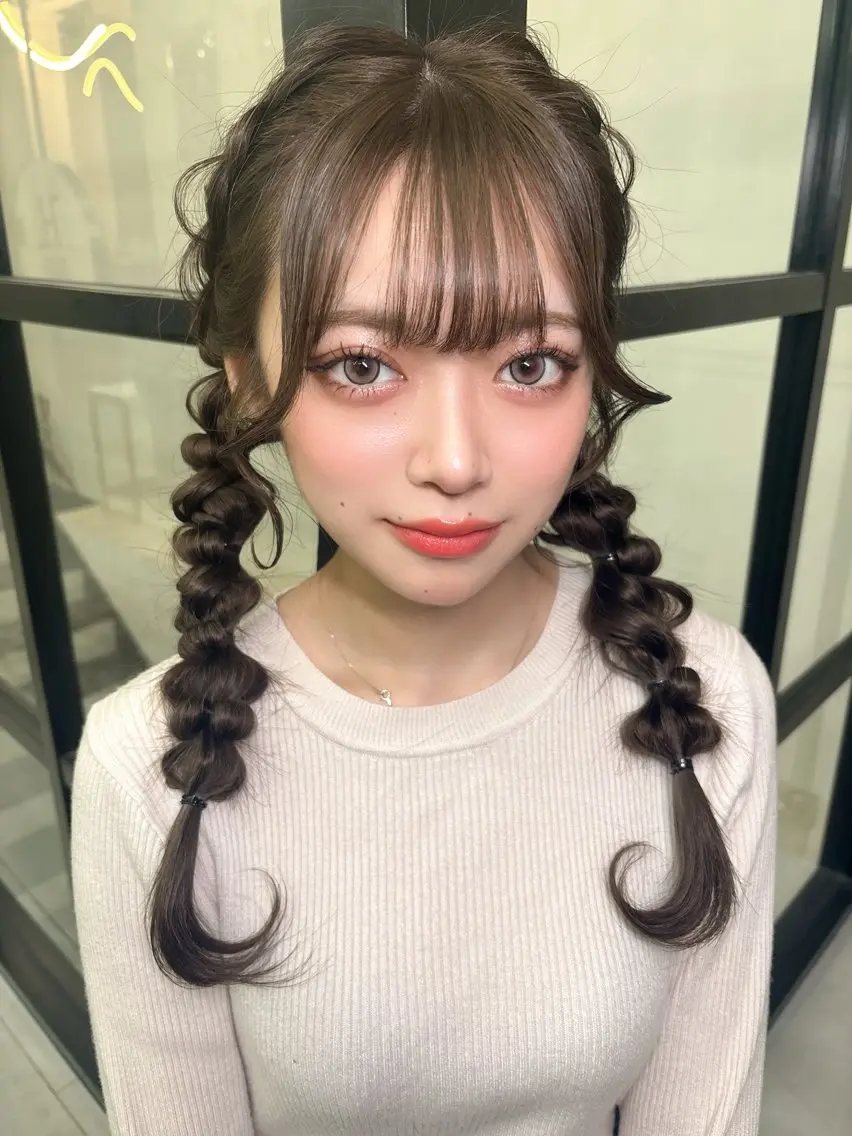 ロング ヘアセット MaisonHALU さくらのヘアスタイル